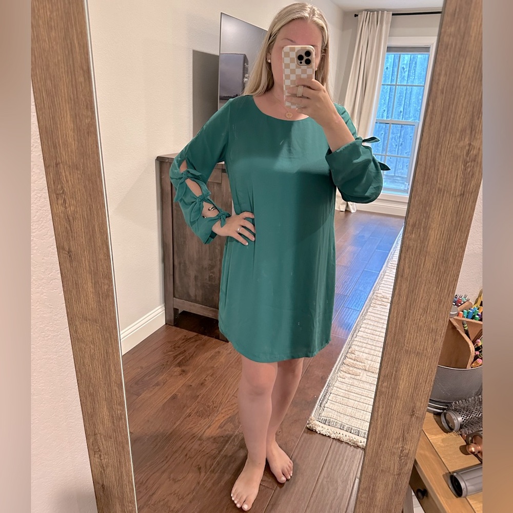 NWT Forest Lily Nordstrom green shift dress